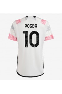 Juventus Paul Pogba #10 Jalkapallovaatteet Vieraspaita 2023-24 Lyhythihainen